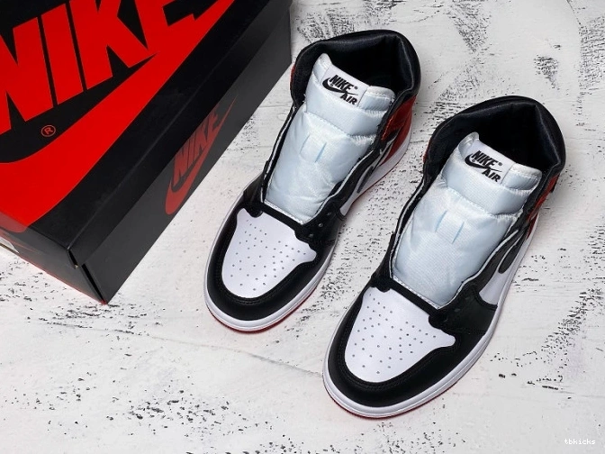Rep TBK Jordan Satin High Air Black 1 Toe Retro CD0461-016 0803
